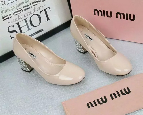 MIUMIU Shallow mouth Block heel Shoes Women--003